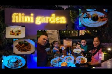 Filini Garden (Italian Restaurant) dining in after zoo..