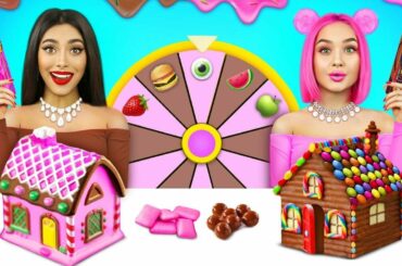 Bubble Gum VS Chocolate Food Challenge! Eating Only Giant Sweets & Snacks by RATATA CHALLENGE