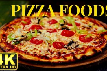 4K Delicious Italian Pizzas Video And Tasty Italian Food Relaxing Background Music || Sky World