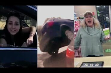 Karen Crashes Car After Insulting Woman - Instant Karma + Bonus