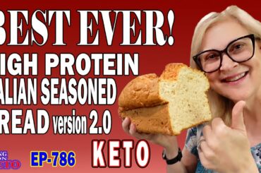 BEST EVER HIGH PROTEIN ITALIAN  BREAD  2.0 KETO #ketobread,#keto,#weightloss,