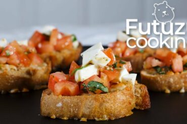 How to Make Italian BRUSCHETTA in 10minutes | Easy Appetizer | Quick & Simple Dinner Recipes | ASMR