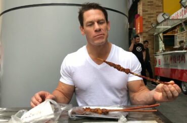 John Cena in China: Fine dining from mobile food carts