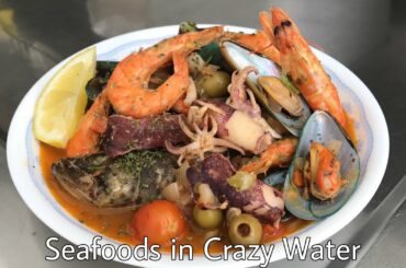 SEAFOODS IN ACQUA PAZZA (CRAZY WATER )RECIPE | Aloja’sDiary