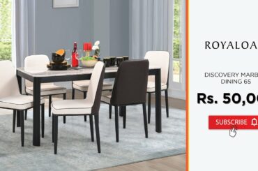 Discovery Marble 6 Seater Dining Table Set