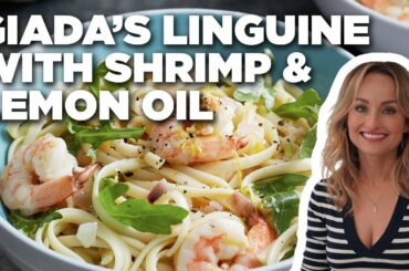 Giada De Laurentiis' Linguine with Shrimp and Lemon Oil | Everyday Italian | Food Network