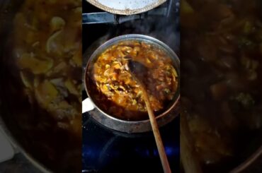 17 February 2022 cooking up bean and mushroom Italian style stew.