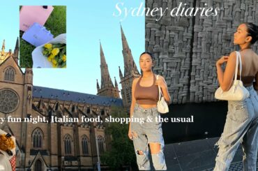 Sydney diaries// a very fun night/ Italian food/ shopping & the usual
