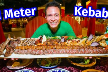 Middle Eastern Food Buffet!! 1 METER KOFTA KEBAB - All You Can Eat!!