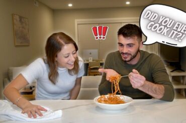 ITALIAN HUSBAND TEACHES AMERICAN WIFE HOW TO COOK..BY ONLY SPEAKING ITALIAN!