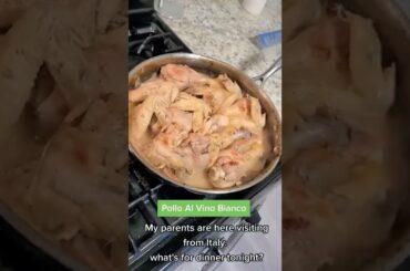 Pollo Al vino bianco italians #italianfood #parents #dinnertime