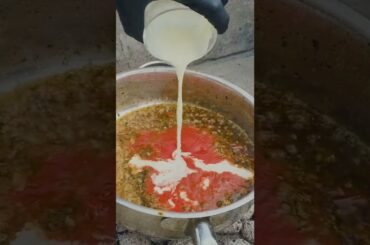 PASTA SCAMPI! Easy cooking!#shorts#scampi#pasta#seafood#italian#foodrecipe #cookingrecipe#outdoor