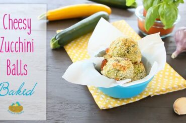 Easy Cheesy Zucchini Baked Balls - Italian Recipe