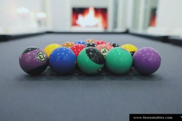 Modern sleek and smart Fusiontables pool dining billiard tables demo