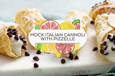 Mock Italian Cannoli with Pizzelle