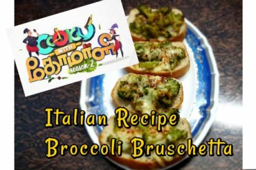 COOK WITH COMALI recipe/Broccoli Bruschetta/Italian famous recipe