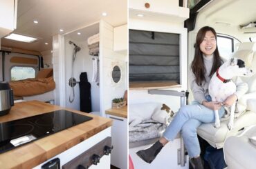 Luxury PROMASTER BUILT FOR 5 w/ GENIUS COOKING SOLUTION | Hot meals ready when you stop to make camp