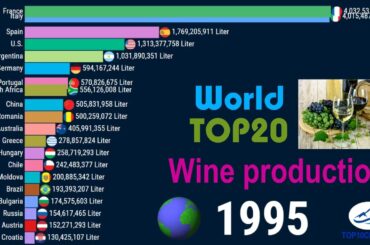 WORLD's TOP WINE producing countries (1960-2020)| TOP 10 Channel