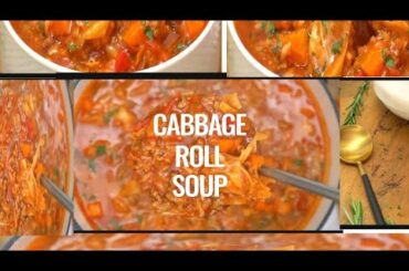 how to cook cabbage roll soup / italian food