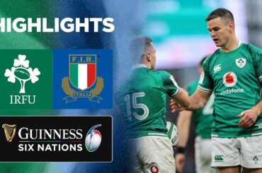Ireland v Italy | Match Highlights | 2022 Guinness Six Nations