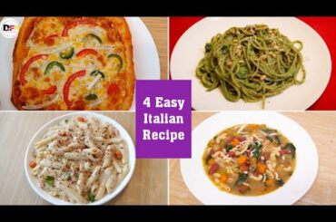 4 Easy Italian Recipe | Veg Italian Food Recipes | Delicious Food Recipes