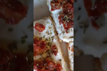 Bruschetta Mediterranea ! Sundried Tomato! Cheese Bruschetta! Italian Food! Italian Appetizers!