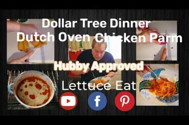 Dollar Tree Dinners Chicken Parm #whatsfordinner #dinner #dollartree #lettuceeat