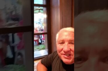 After Dinner sitting in Jamie's Italian on the Symphony of the Seas