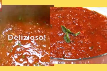 Tomato Sauce Recipe - Homemade Italian style.