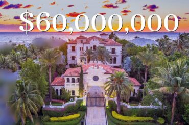 INSIDE a $60,000,000 MEGA MANSION | Oceanfront Palace in South Florida