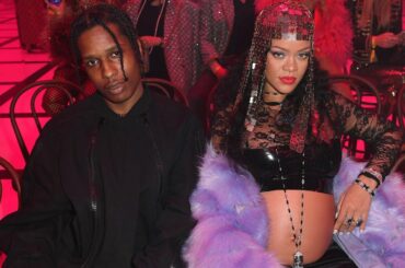 Rihanna Bares Baby Bump, Glows With A$AP Rocky at Gucci Show