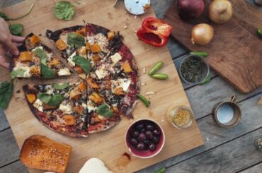 Pizzas to share at The Little Cornish Cafe