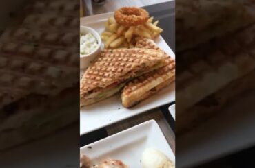 Roman Chicken pasta, grilled sandwich #shorts#italianfood#foodlover#food#foodie#foodporn#foodblogger