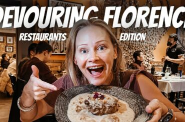 Best Restaurants in Florence Italy in 2022 -  Travel Addict Food Tour + Italy Vlog 2022