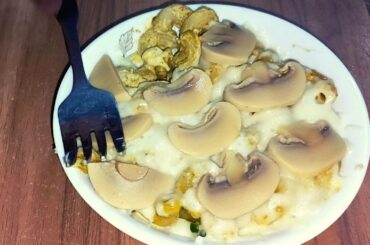 Creamy Mushroom Chicken Cheese Pasta | Pasta Recipes | Italian