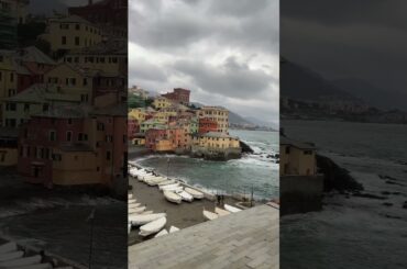 modern, renovated restaurant Boccadasse beach for summer dining.#europe #genova #Boccadasse#italy