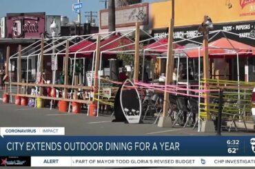 City of San Diego extends outdoor dining for a year