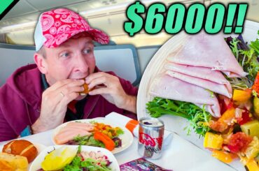 What $6000 Gets You on Ethiopian Airlines! First Class Food in East Africa!