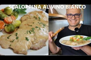 COME FAI LE SCALOPPINE AL VINO BIANCO ? ?  ricetta scaloppine al vino in 5 minuti SALVA CENA 4 EURO