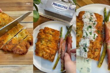 Easy Creamy Parmesan Chicken Recipe #italianfood #easyrecipes #cooking #asmr #shorts