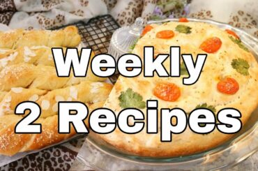 Weekly 2 Recipes  Almond Milk Bread,Focaccia Italian Bread |no knead|Bread Recipe