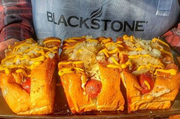 Blackstone Griddle Polish Dogs On Homemade Italian Bread Hot Dog Rolls?
