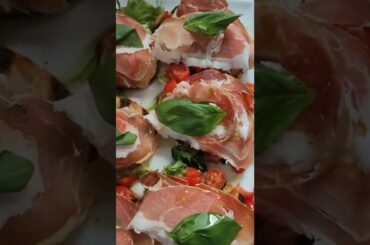 Italian food Bruschetta Al pomodoro