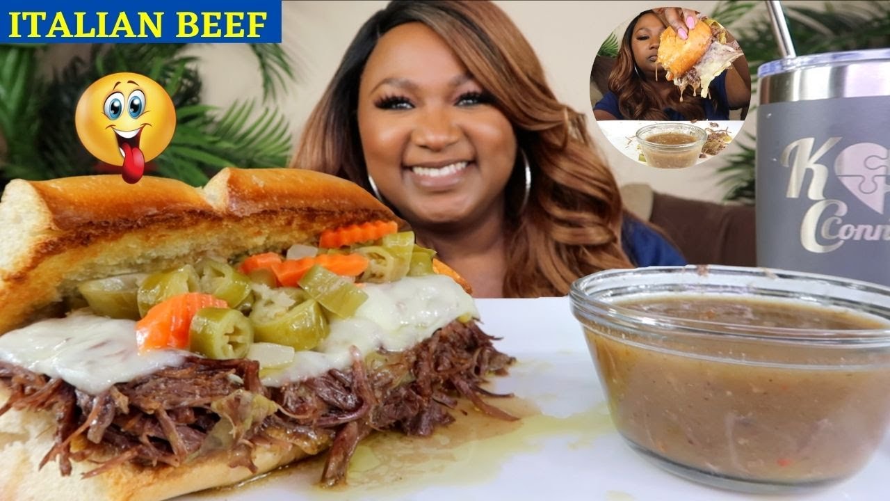 ITALIAN BEEF SANDWICH MUKBANG ITALIAN BEEF SANDWICH MUKBANG