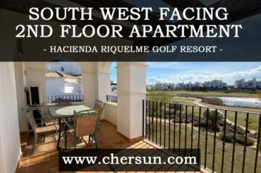 Hacienda Riquelme Golf Resort - Frontline South West Facing 2nd Floor - HRP901 - Chersun Properties