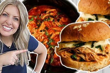 Italian Chicken Sandwiches in the Instant Pot or Slow Cooker