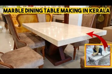 how to make marble dining table top|marble dining table seller in Kerala|Kerala furniture2022