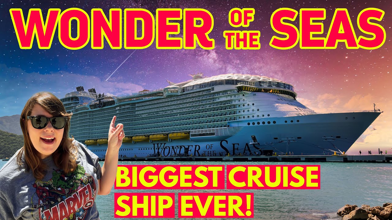 Boarding The BIGGEST Cruise Ship of ALL TIME – Wonder of the Seas Boarding The BIGGEST Cruise Ship of ALL TIME - Wonder of the Seas