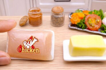 So Delicious Miniature Crispy Chicken Parmesan Recipe | Easy Making Tiny Food Idea