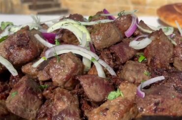 Liver in flour in Italian! legendary recipe, ASMR